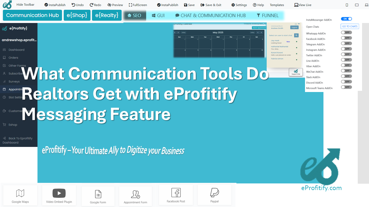What Communication Tools Do Realtors Get with eProfitify Messaging Feature